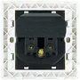 Nanocable Base de enchufe de pared Schuko con 2 puertos USB 2.4A Blanco